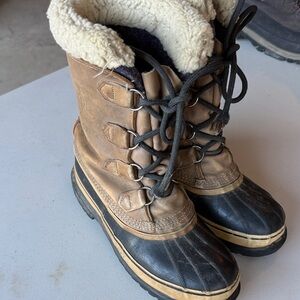Sorel Men's Tan and Black Rain & Snow Boots